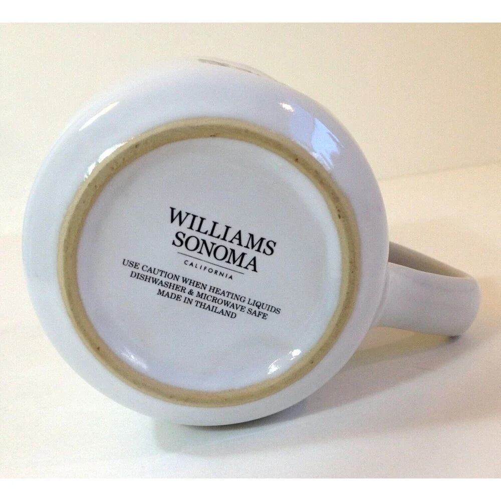 Williams Sonoma Debossed Bunny Rabbit Tea Coffee Mug Multicolor Nice